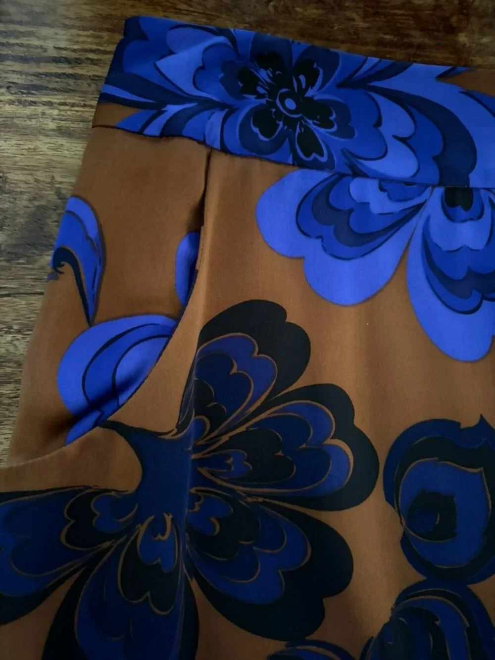 Vintage J CREW Floral Silk Mini Skirt